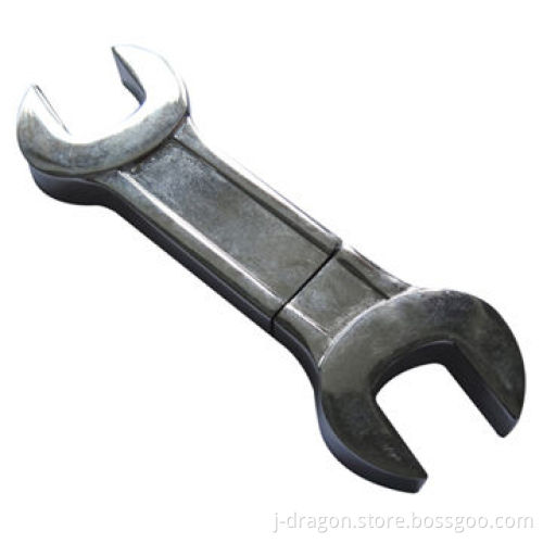 Wrench-shaped USB Flash Drive with 1 to 32GB Storage, Supports Laser Printing and Data Pre-loading